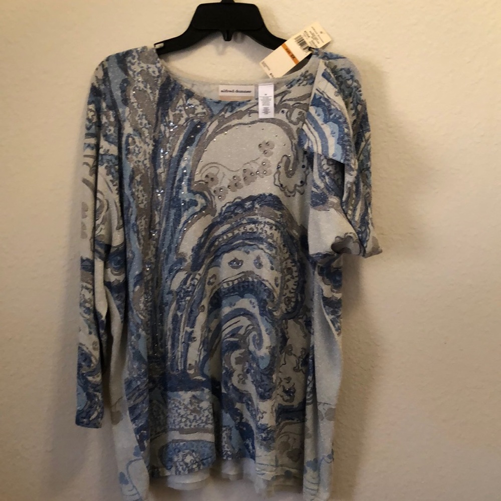 Alfred Dunner 3X Dressy Tunic Top.